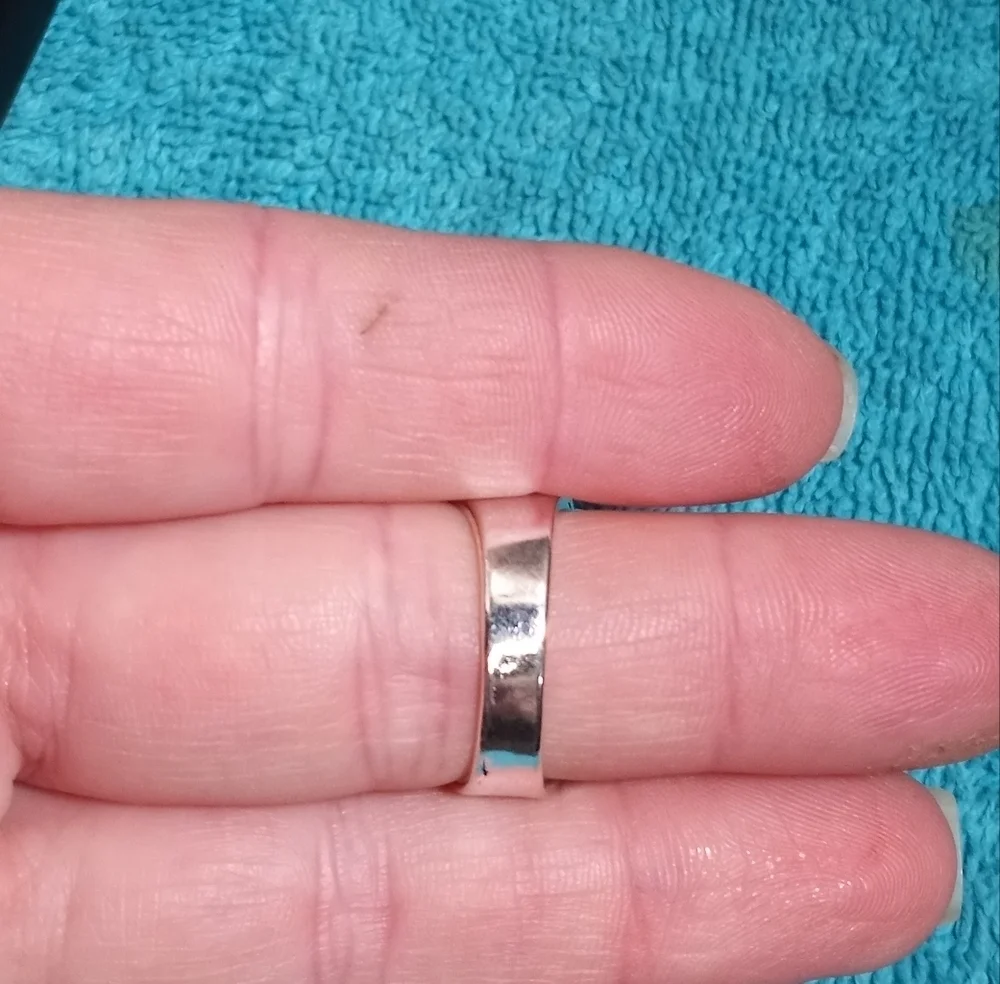 Silvertone Mulricolor Colorful Ring Intricate Design